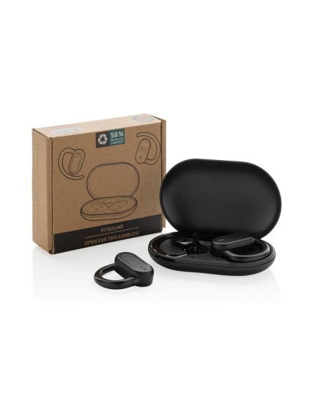 Auricolari Fitsound TWS open ear in plastica riciclata RCS Auricolari Fitsound TWS open ear in plastica riciclata RCS